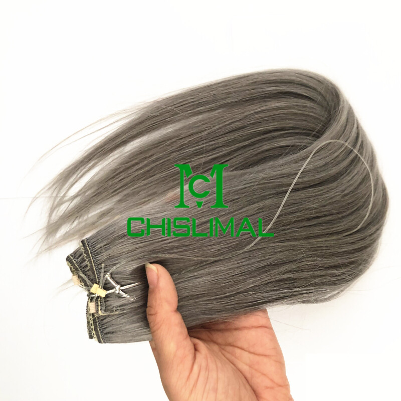 Ombre 100g Handmade Flip Human Hair Extensions Invisible Wire good Hair Weft Top