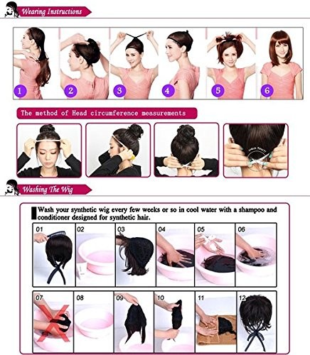 Short Synthetic Straight Wigs, Unisex Cosplay Fashion Fluffy Wigs for Men & W…