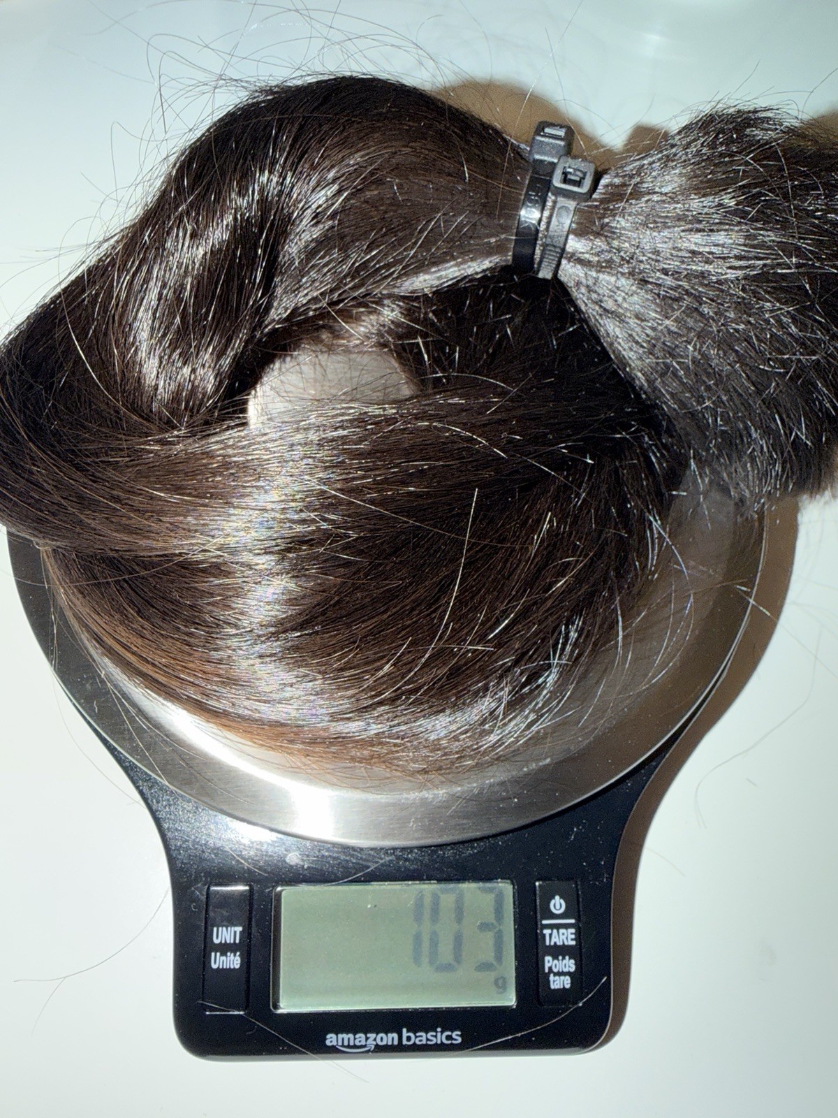 17Inch, 103g Beautiful Human Hair Cut Ponytail, Fresh From Salon Single Donor. 6