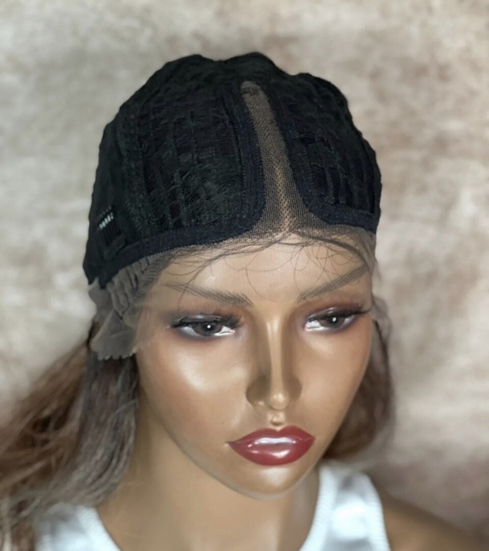 Brown Blonde Highlights Bodywave Lace Front Wig Heat Ok