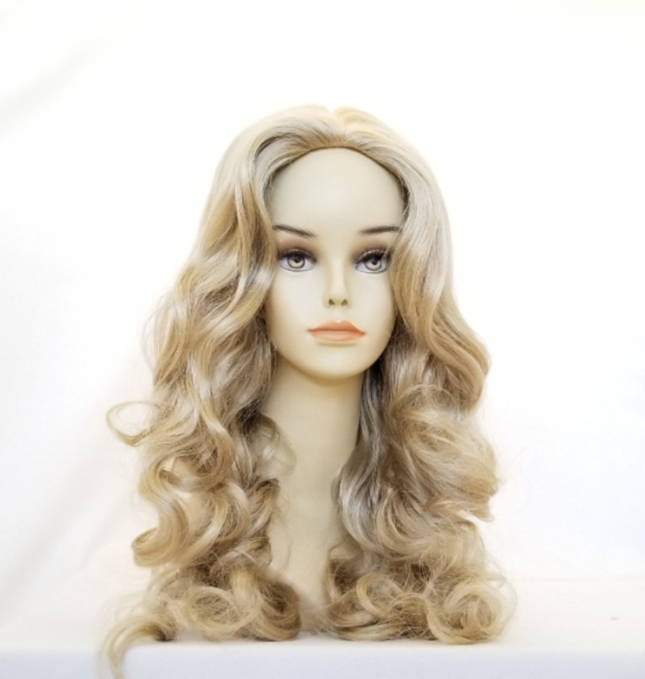 WOMENS LONG LOOSE SOFT CURLS CURLY WAVY LAYERED WIG NO BANGS CASSIE SKIN TOP