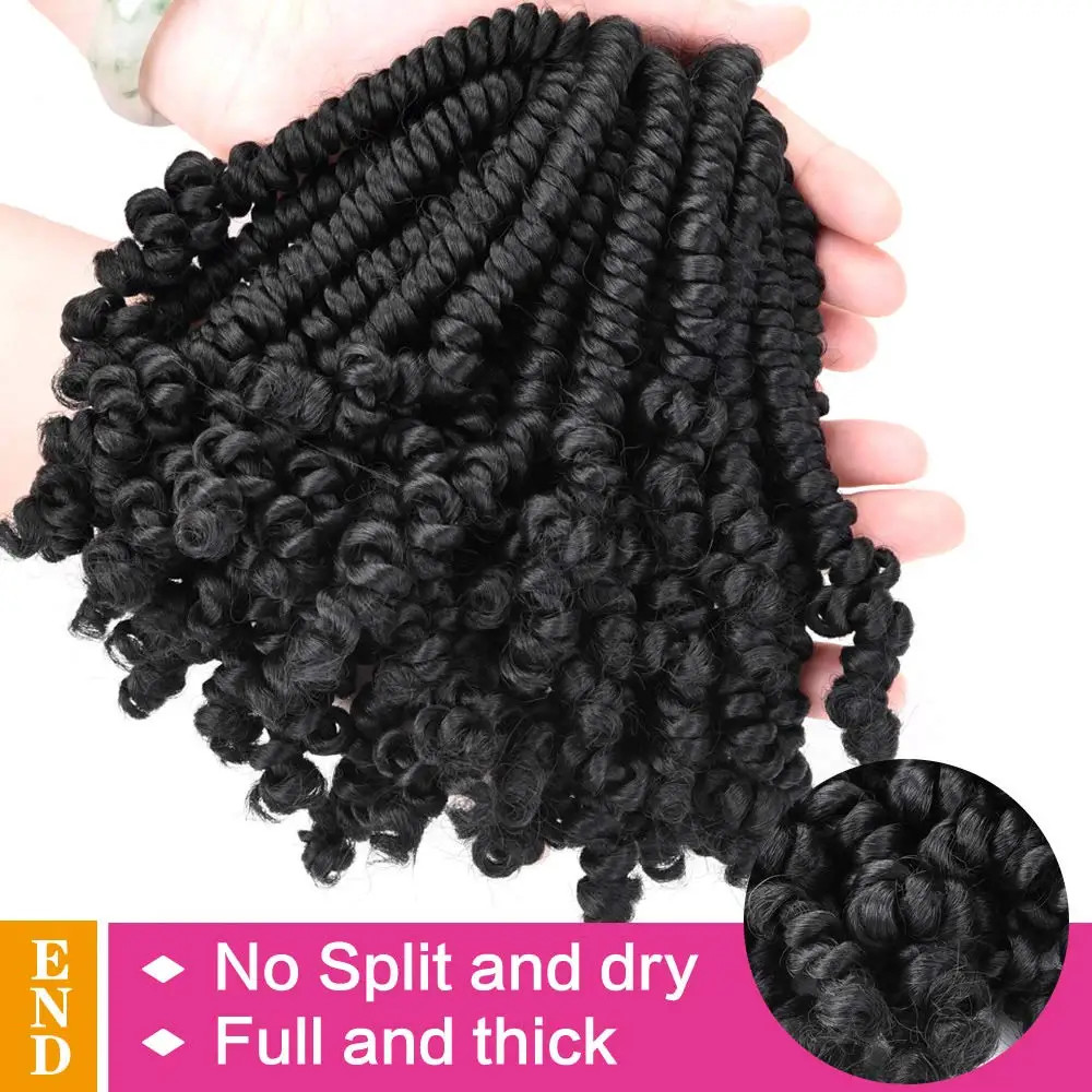Passion Spring Twist Crochet Hair Pretwisted Pre Looped Braids Hair Extensions