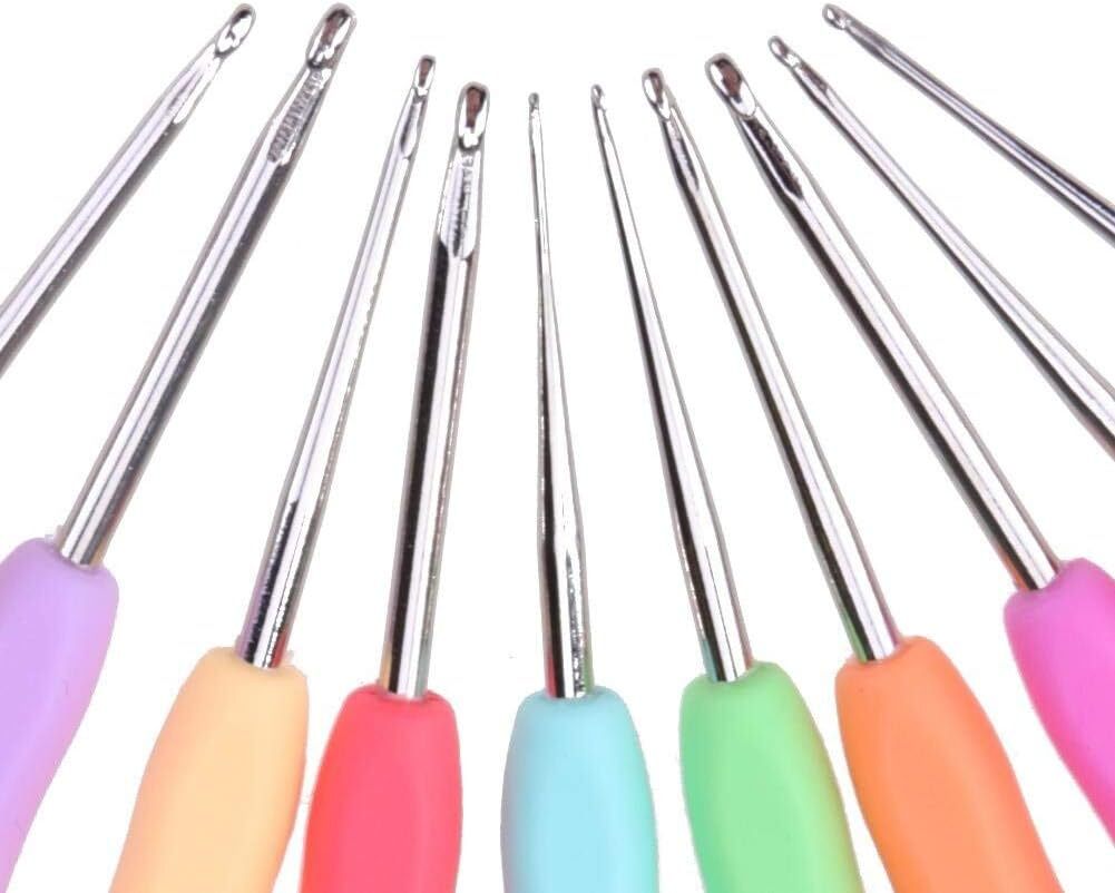 10pcs Small Size Lace Crochet Hooks 0.5~2.75mm, Multicoloured 0.5~2.75mm