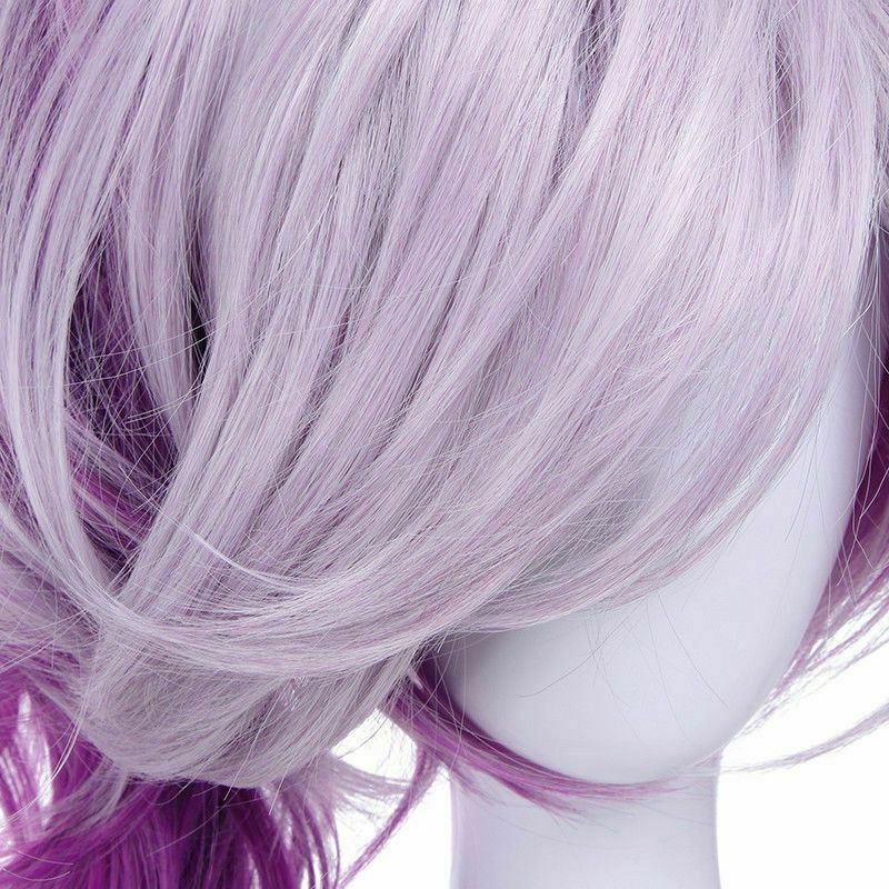 For Cosplay Elementalist Lux Ultimate Skin The Dark Gradient Wavy Purple Wig