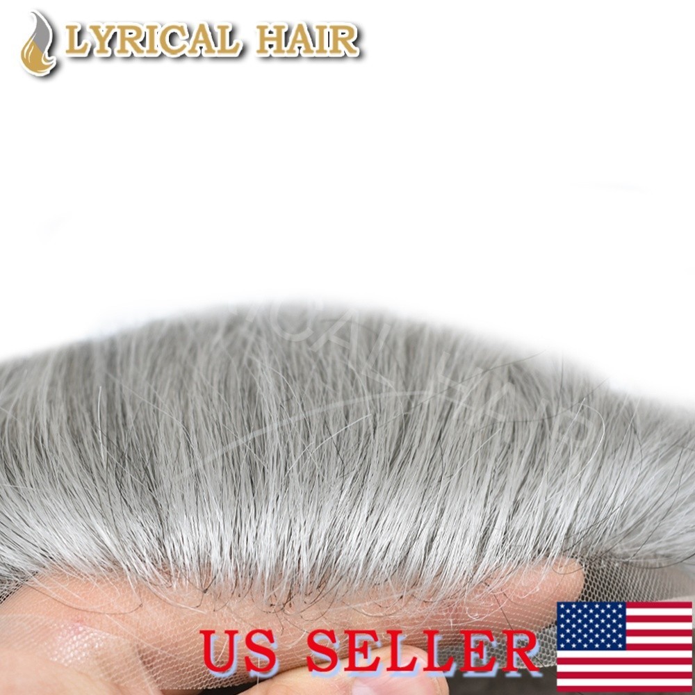 Lyrical Hair Lace Front Mens Toupee Natural Hairline Human Hair Hairpiece System