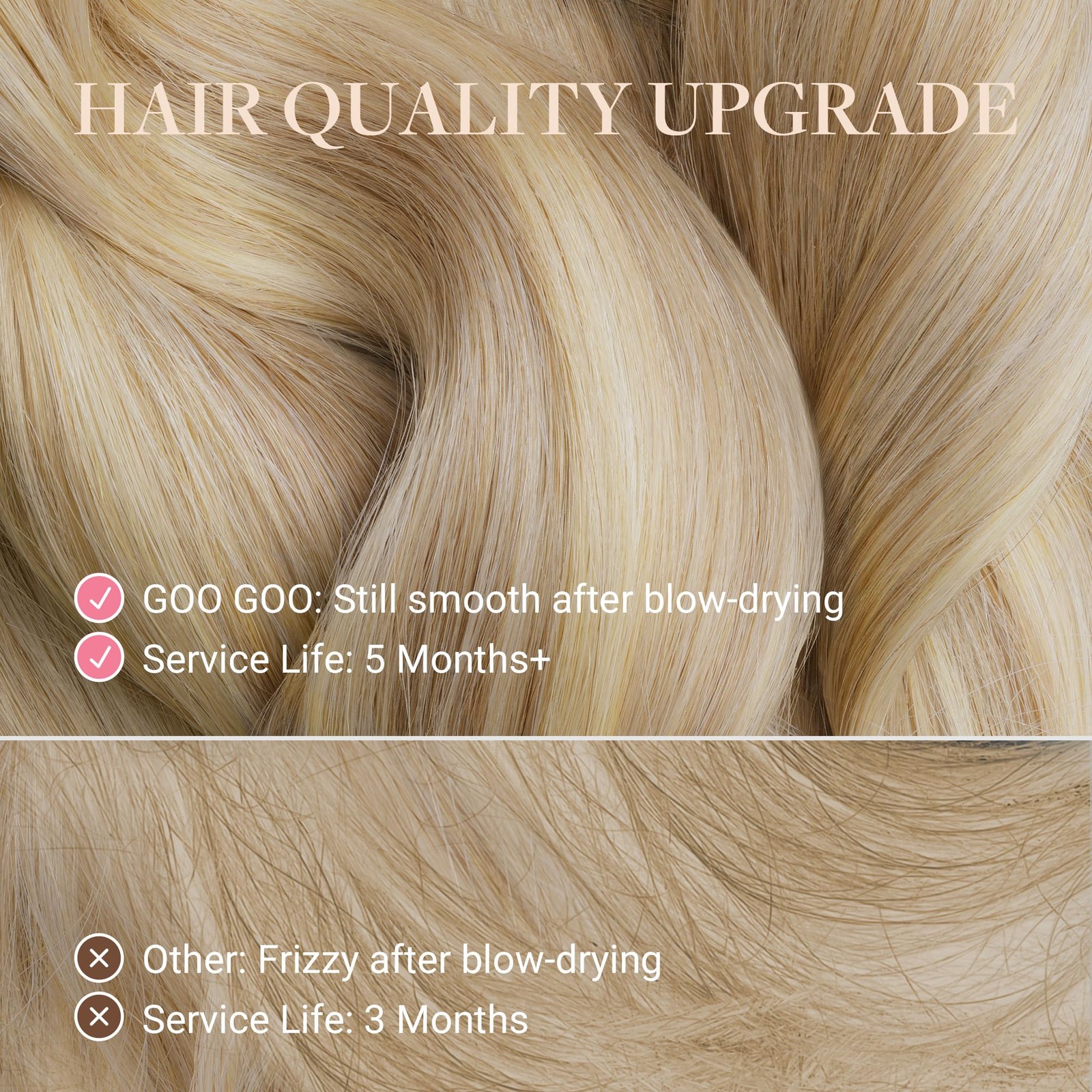Goo Goo Genius Clip In Hair Extensions 14Inch 110G 7Pcs Seamless Pu Clip In