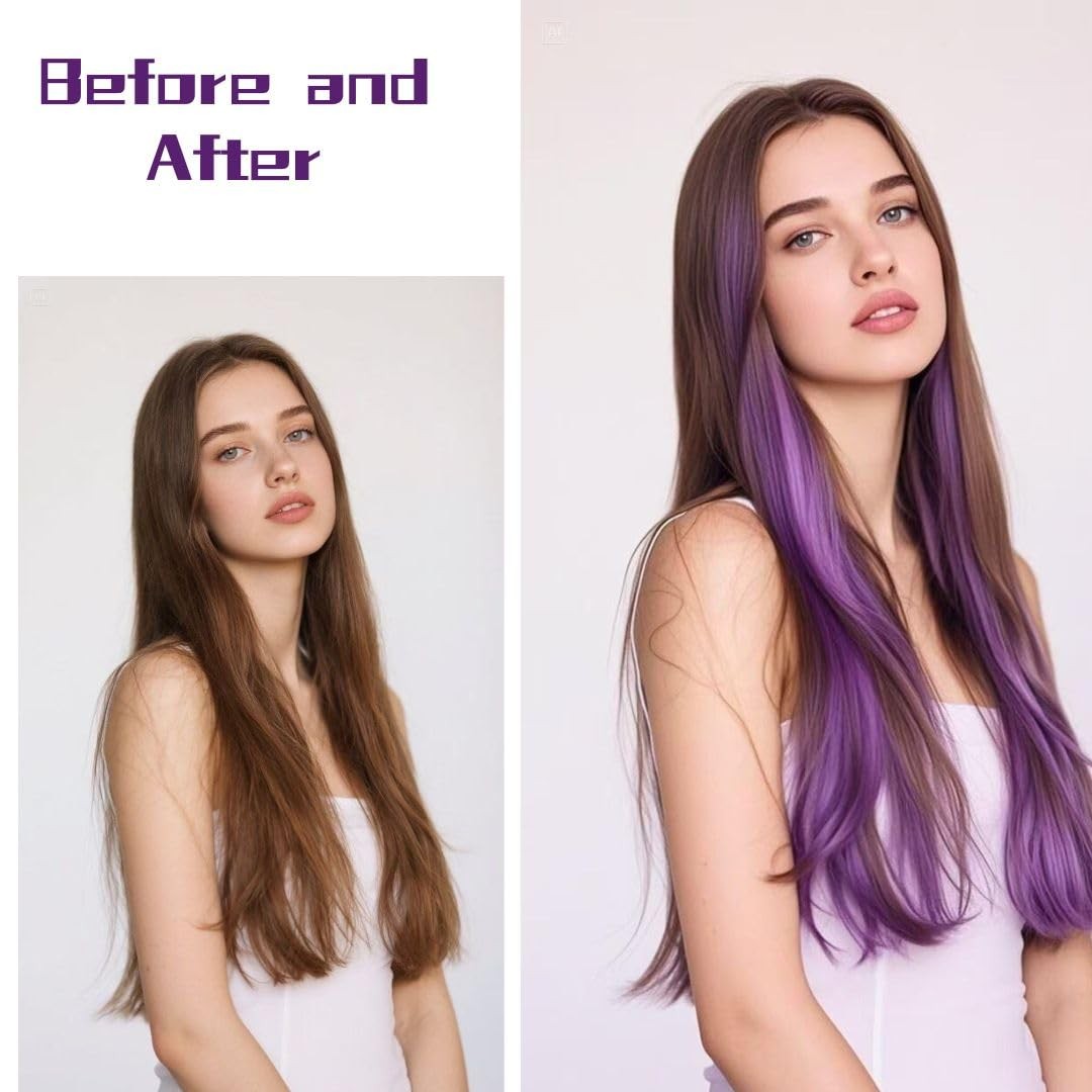 Clip in Hair Extensions for Kids Girls Women 22 inch Straight 12 Piece