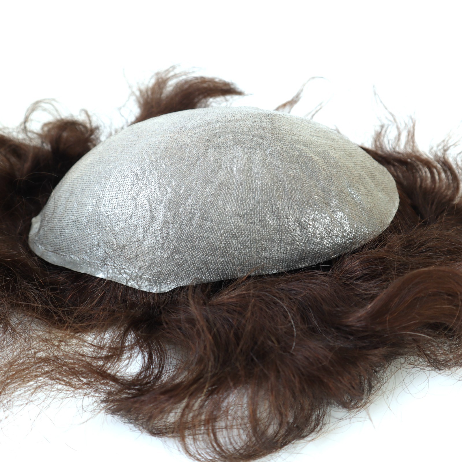 Toupee for Mens Human Hair Replacement System Hairpiece All Thin Skin Toupee