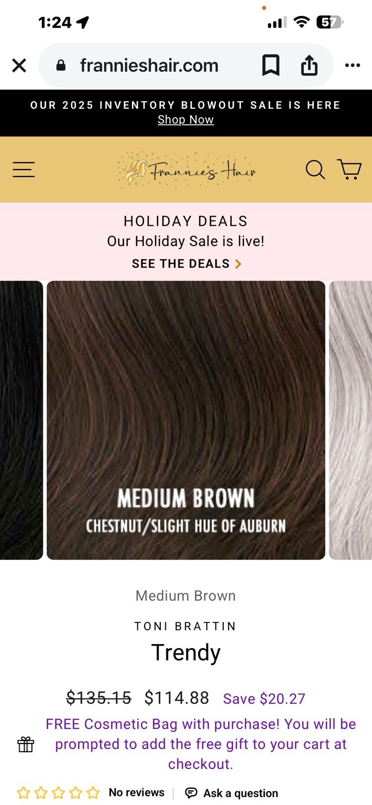 Wigs Toni Brattin #348 Confidence regular