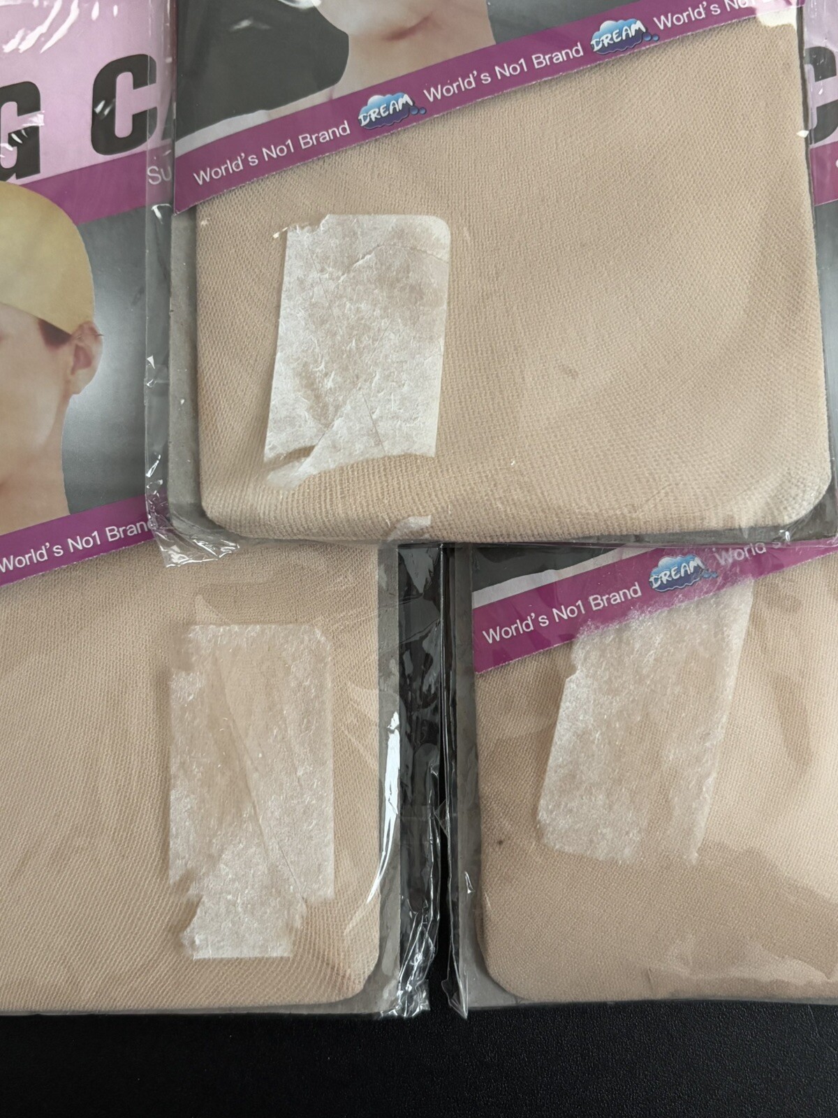 Lot Of 8 Dream Deluxe Wig Cap Nude Color Superior Quality One Size #0097NA NEW