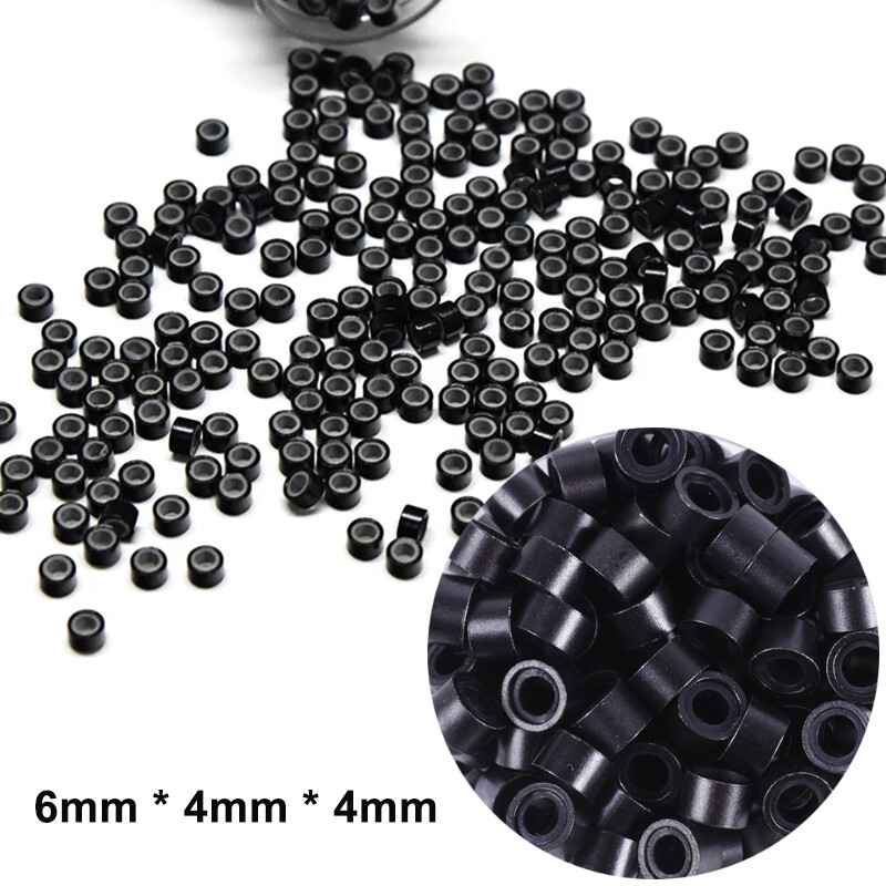 6*4*4 Micro Ring For 1g I Tip/Micro Loop Ring Hair Extension Nano Beads Silicone