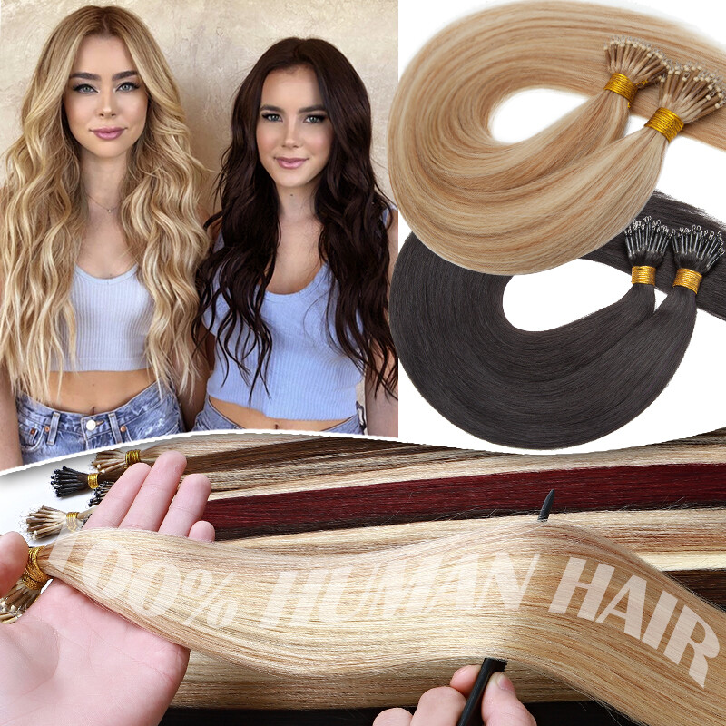 CLEARANCE Nano Ring Extensions 100% Real Remy Human Hair Thick Balayage Ombre