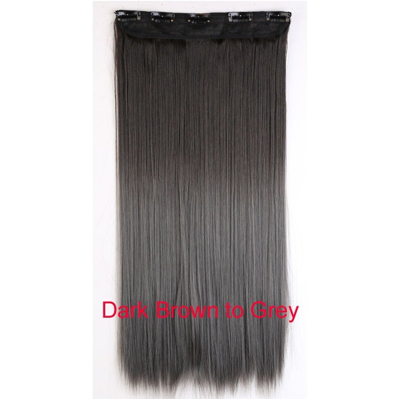 100%Thick 17-30 Inch 3/4 Full Head Clip In Hair Extensions,Brown Black Blonde LK