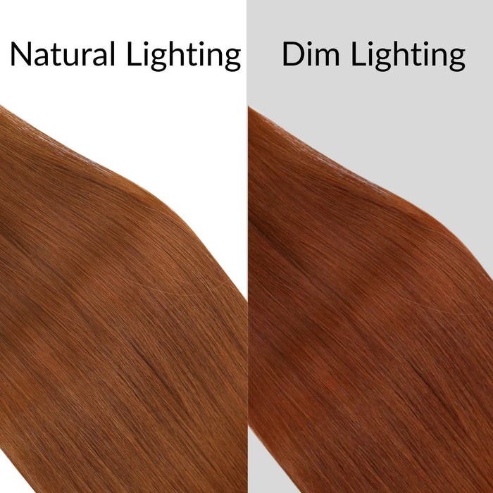 Sunny Hair TAPE-IN 18in Copper Red Virgin Human Hair Extensions TP_33_50G3