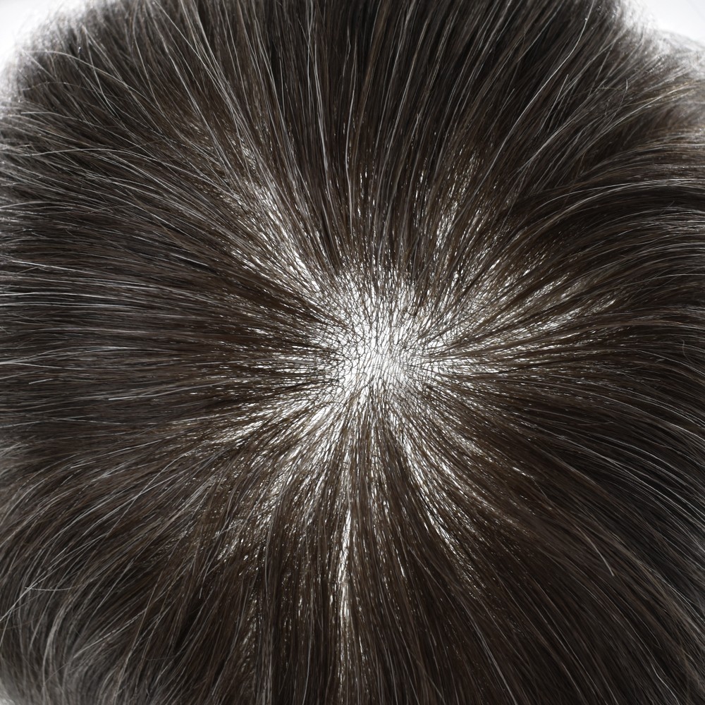 Men Toupee Human Hair Replacement Systems for Men Ultra Thin Skin Mens Hairpiece