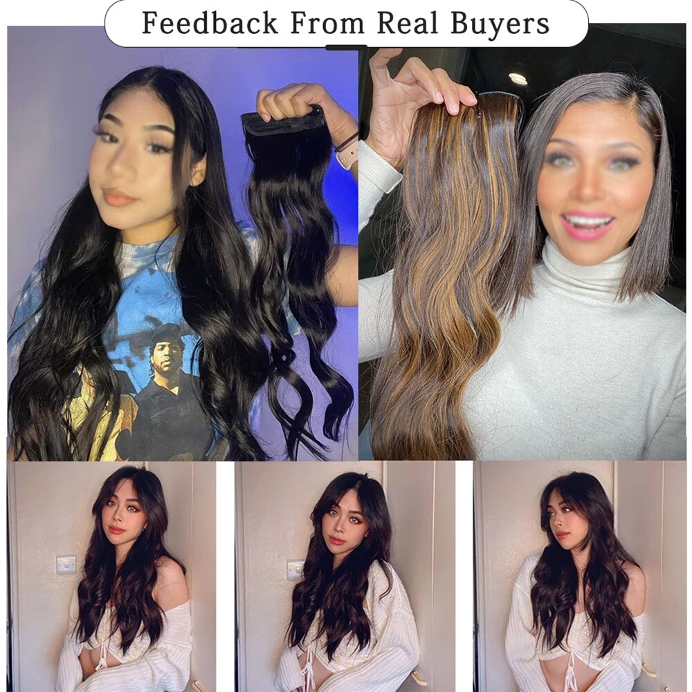 US SELLER Real Thick Full Head Clip In Hair Extensions 8Pcs Long Hair Extentions