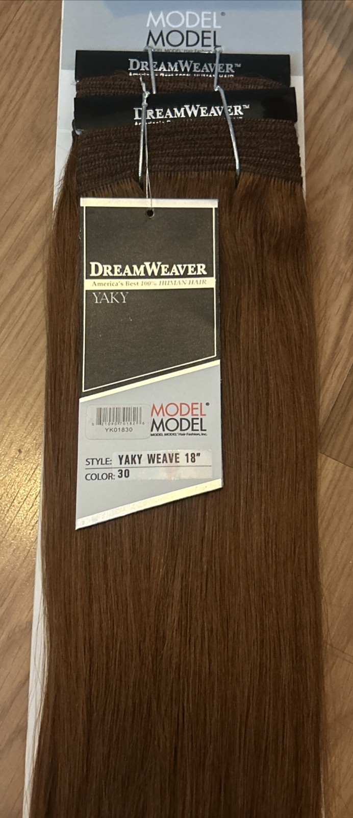 100% Human Hair Extensions. Dream Weaver. 18”inch. Color #30. 1 Pack For $45