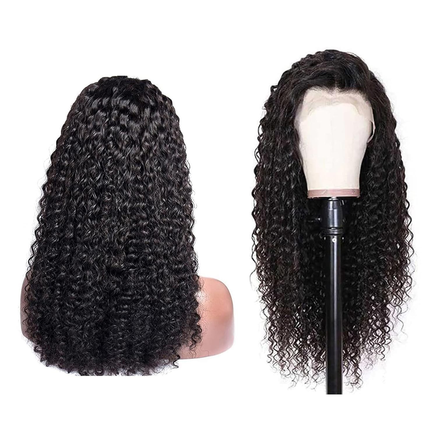 Glueless 13×6 Deep Wave Lace Front Wig – 180% Density Human Hair, 22 Inch