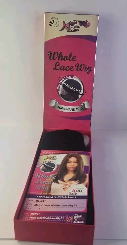 Magic Lace Whole Lace Wig MLW31 Color 1 LACE FRONT WIG Iron Safe Up To 360F.