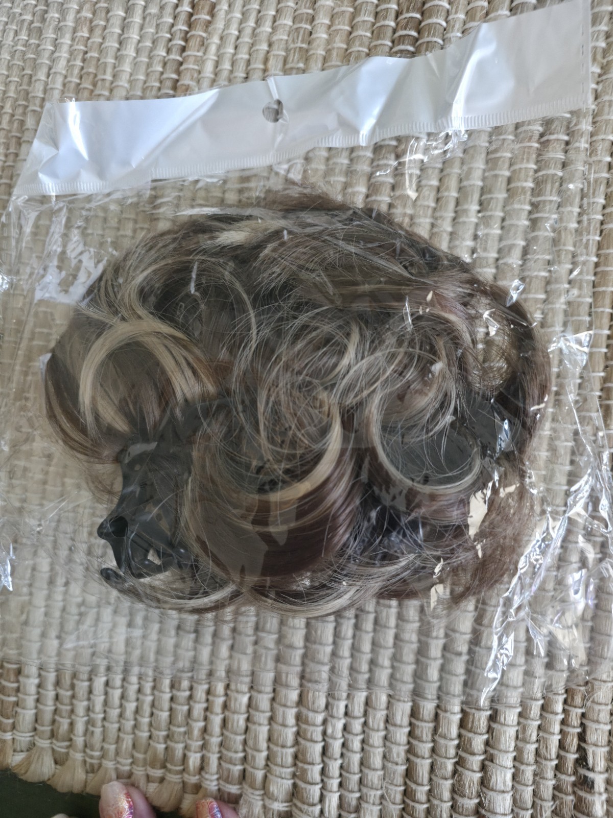 *NEW* Brunette Blonde Blended Hairpiece With Claw Clip