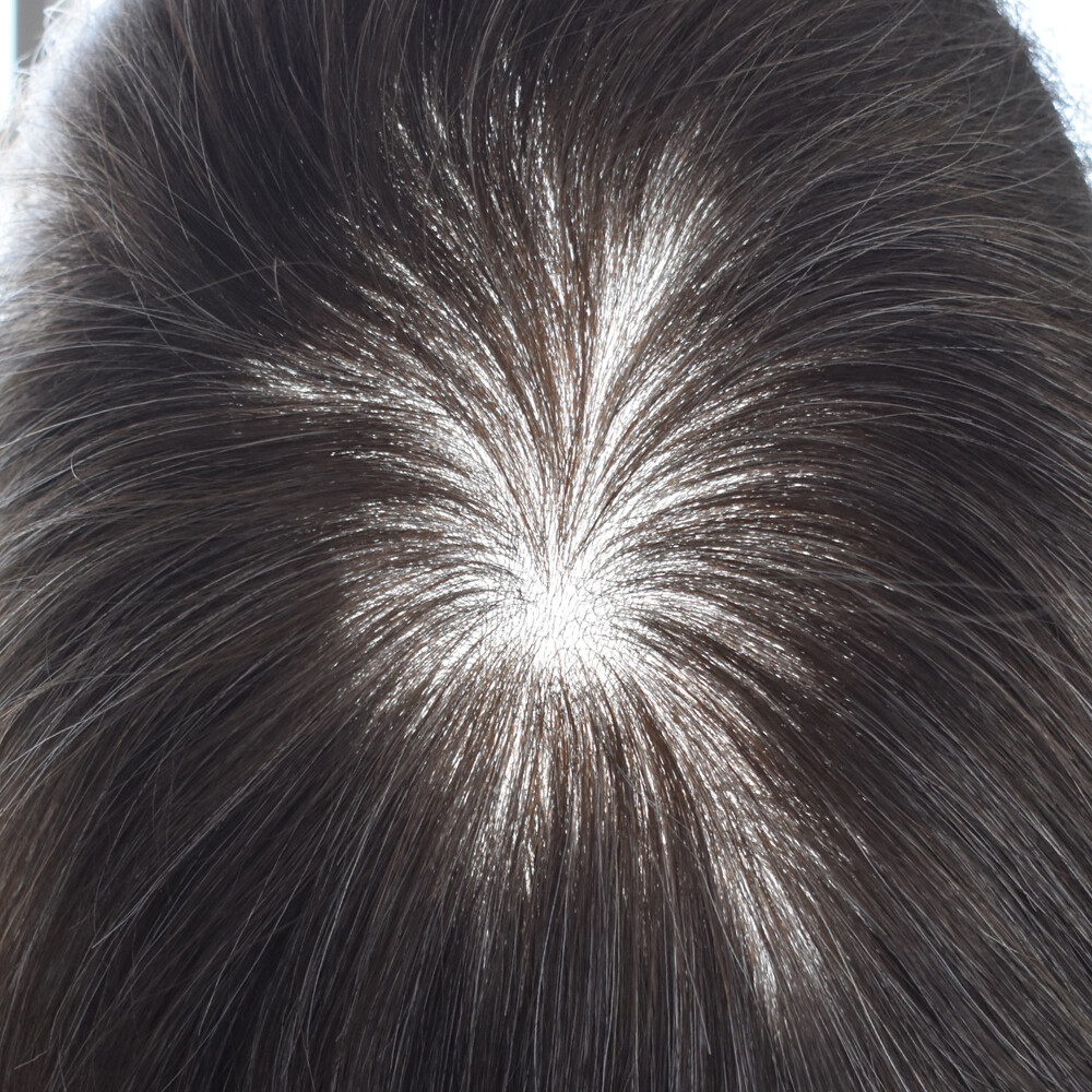 Invisible Ultra Thin Skin Mens Toupee Hair Replacement Poly Hairpiece PU Systems
