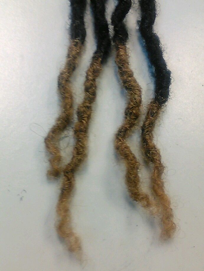 Dreadlocks 100% Human Hair handmade 10 pc 9″, 14″, 20″ ombre 1/4″ 1cm thick.