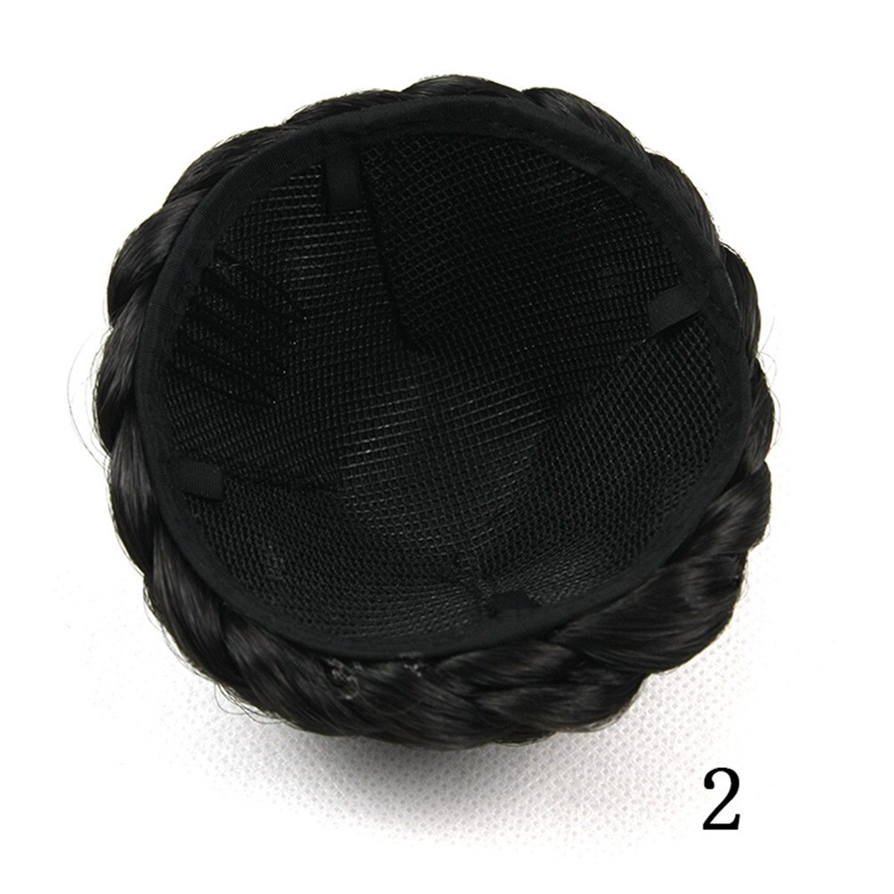 Twisted Braided Bun for Women Girls Clip In Hair Pieces Updo Cover Chignon Donut