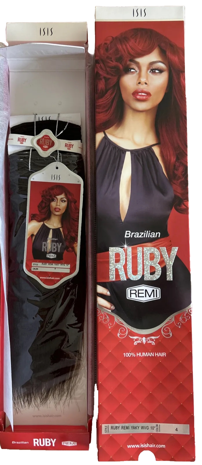 100%Human Hair Ext. Brazil Remi Straight. 10”in. Color #4. 2Packs For $55