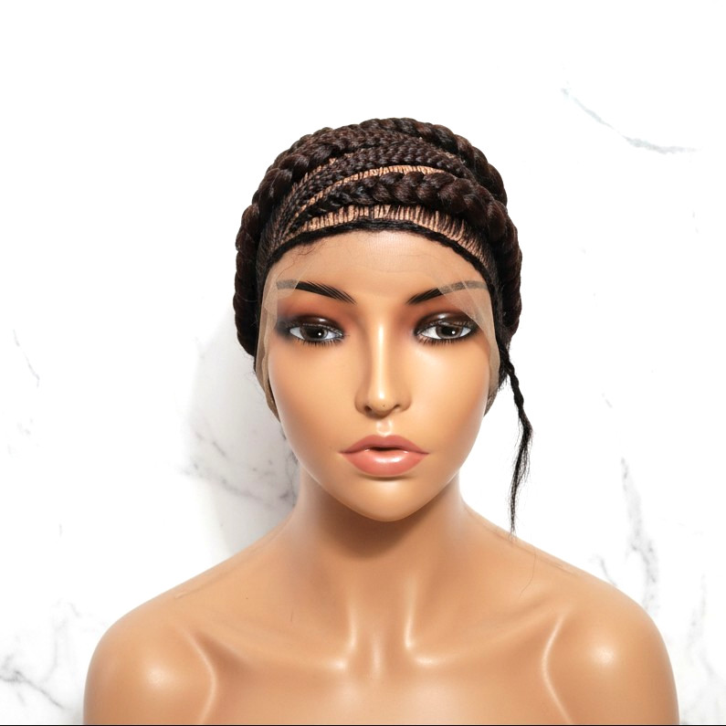 Braided Wig. Large Cornrow Braids. Full Lace with baby hair