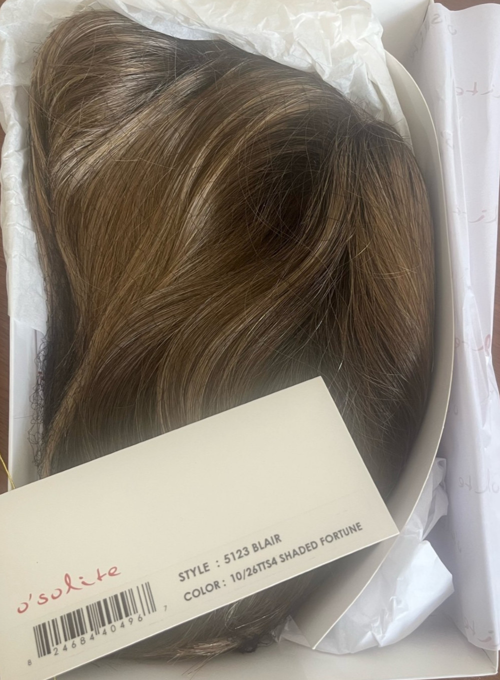 JON RENAU O’solite ~ BLAIR Wig ~ Shaded Fortune Cookie ~ Brand New with Tags