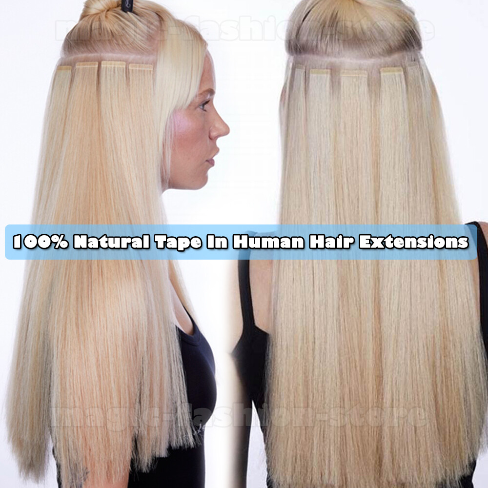 Invisible 150G Glue Skin Weft Tape In 100% Remy Human Hair Extensions Thick SALE