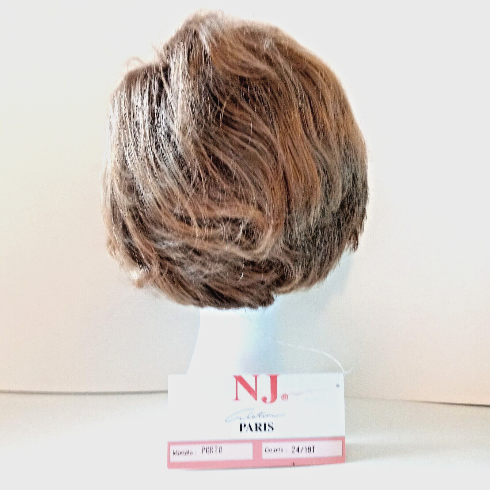 N J Creation Paris PORTO Wig Pixie Short Curly Ash Blonde Sunkissed Bangs NEW