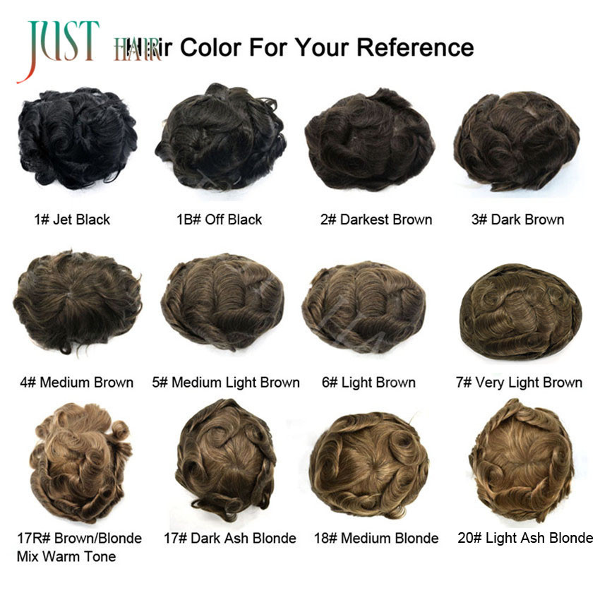 Mens Toupee Hair Replacement System Lace Front Fine Mono Thin Skin Wig Hairpiece