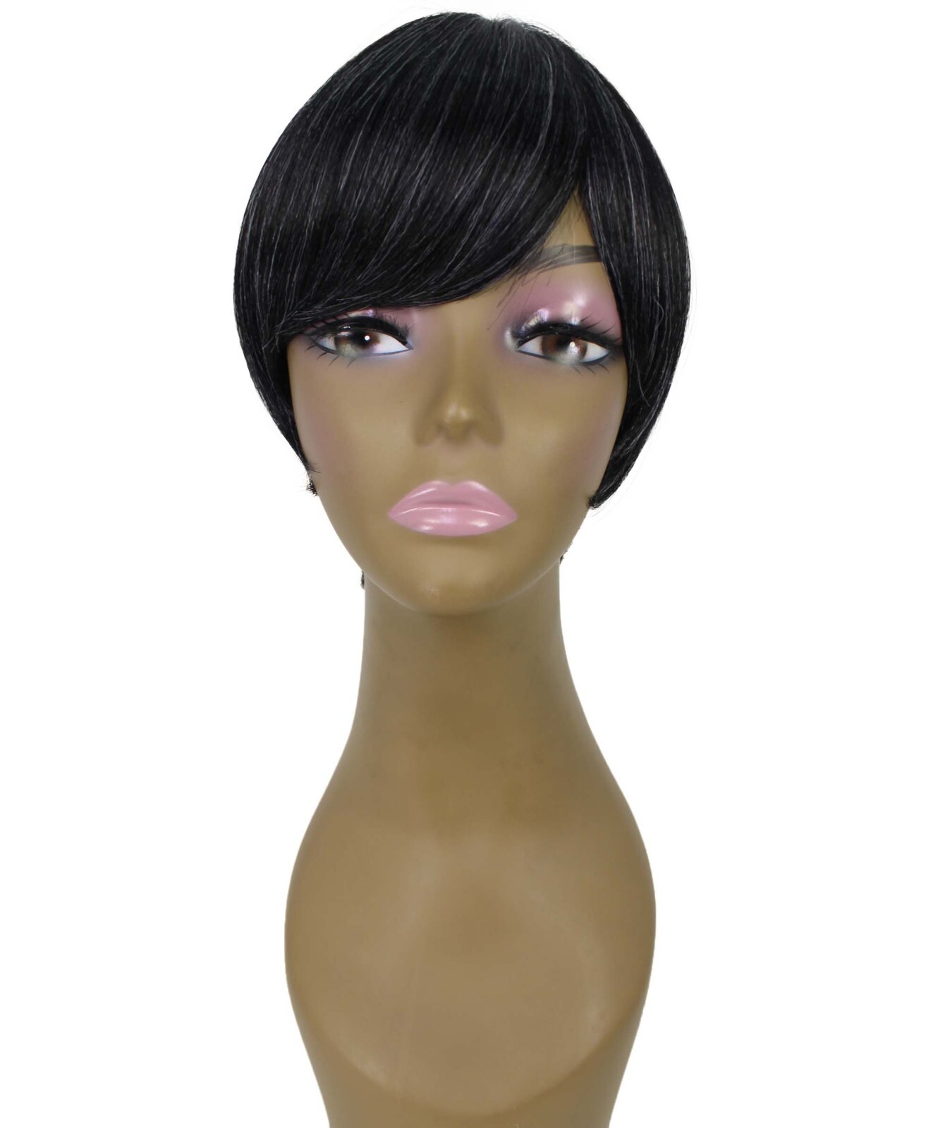 LUXLUXE Trinity Straight Bob 9 in Long Full No Lace Wig, Multiple Colors,BF-0008