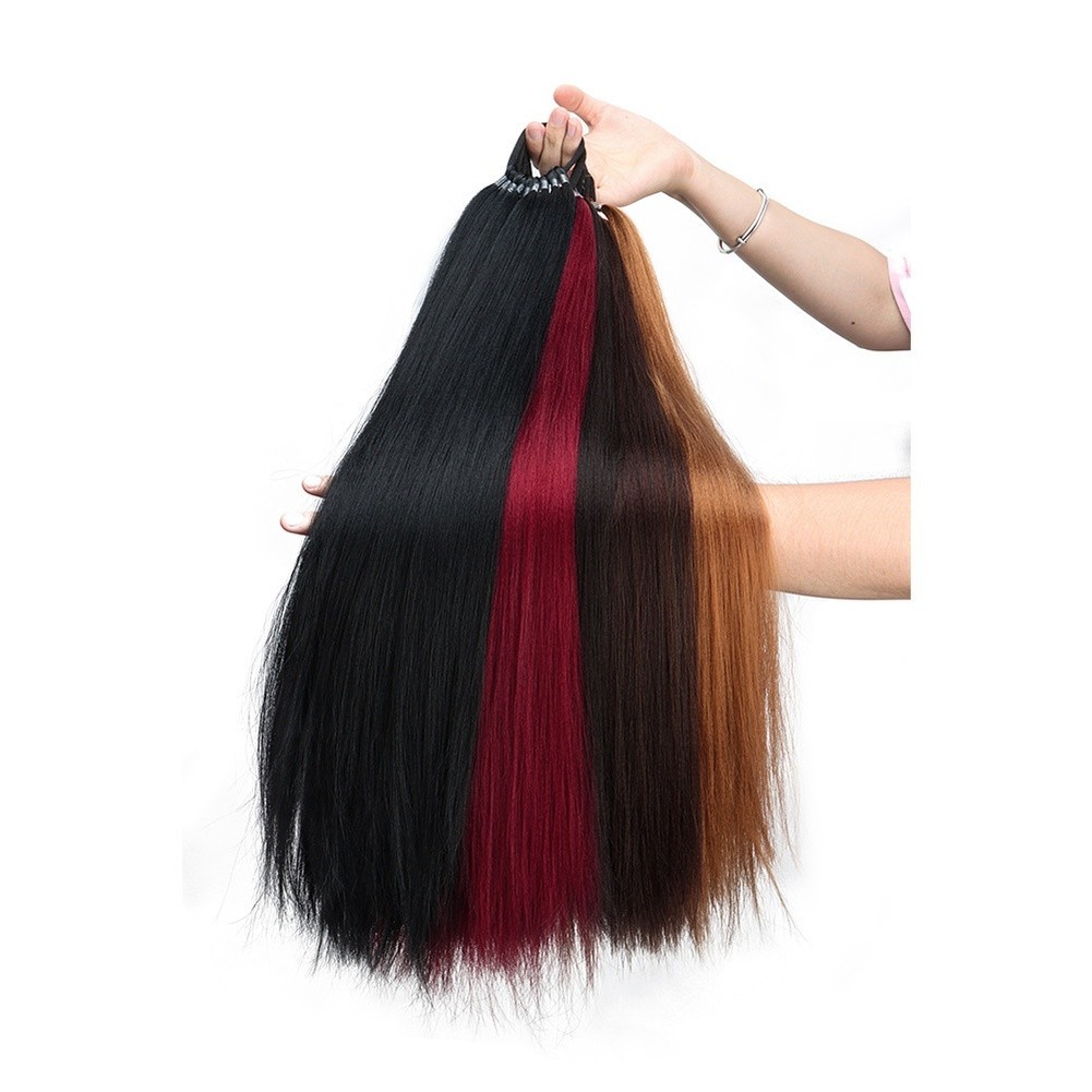 Long Lasting Synthetic High Temperature Wire Ponytail Hair Extensions 55cm 100g