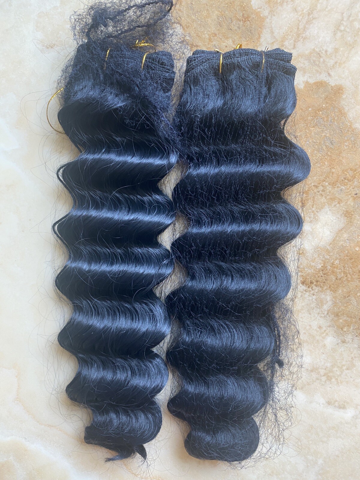 HAIRTREND QUALITY SYNTETHIC RIPPLE DEEP WAVE HAIR “16”INCH LOT 2 COLOR 1B