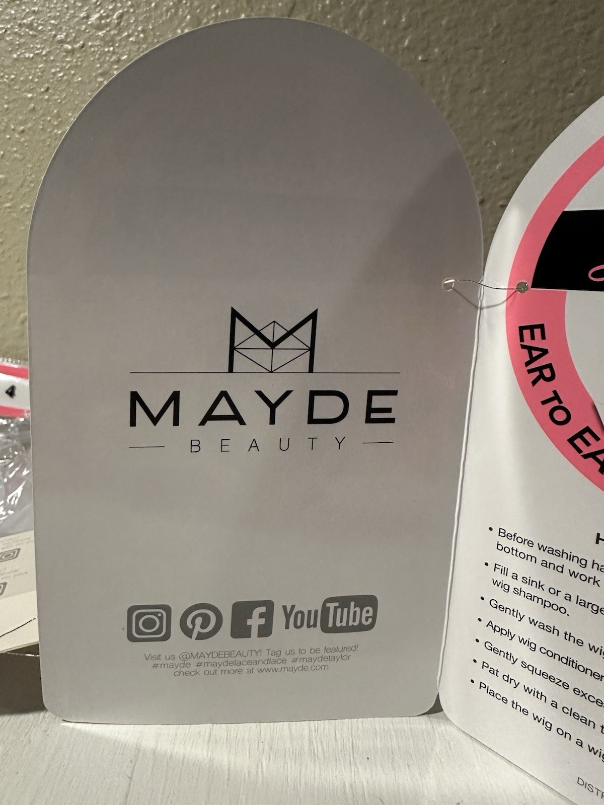 Mayde Beauty “Lace and Lace” Taylor wig. Synthetic, heat safe. New in package.