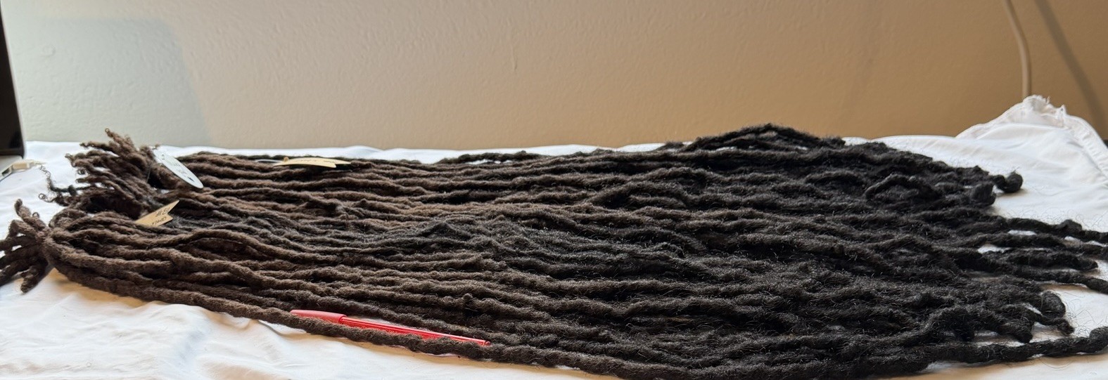 Naturally Human Hair Dreadlocks Grown Up To 28” Long 60 Pc 1.5cm 15years Growth