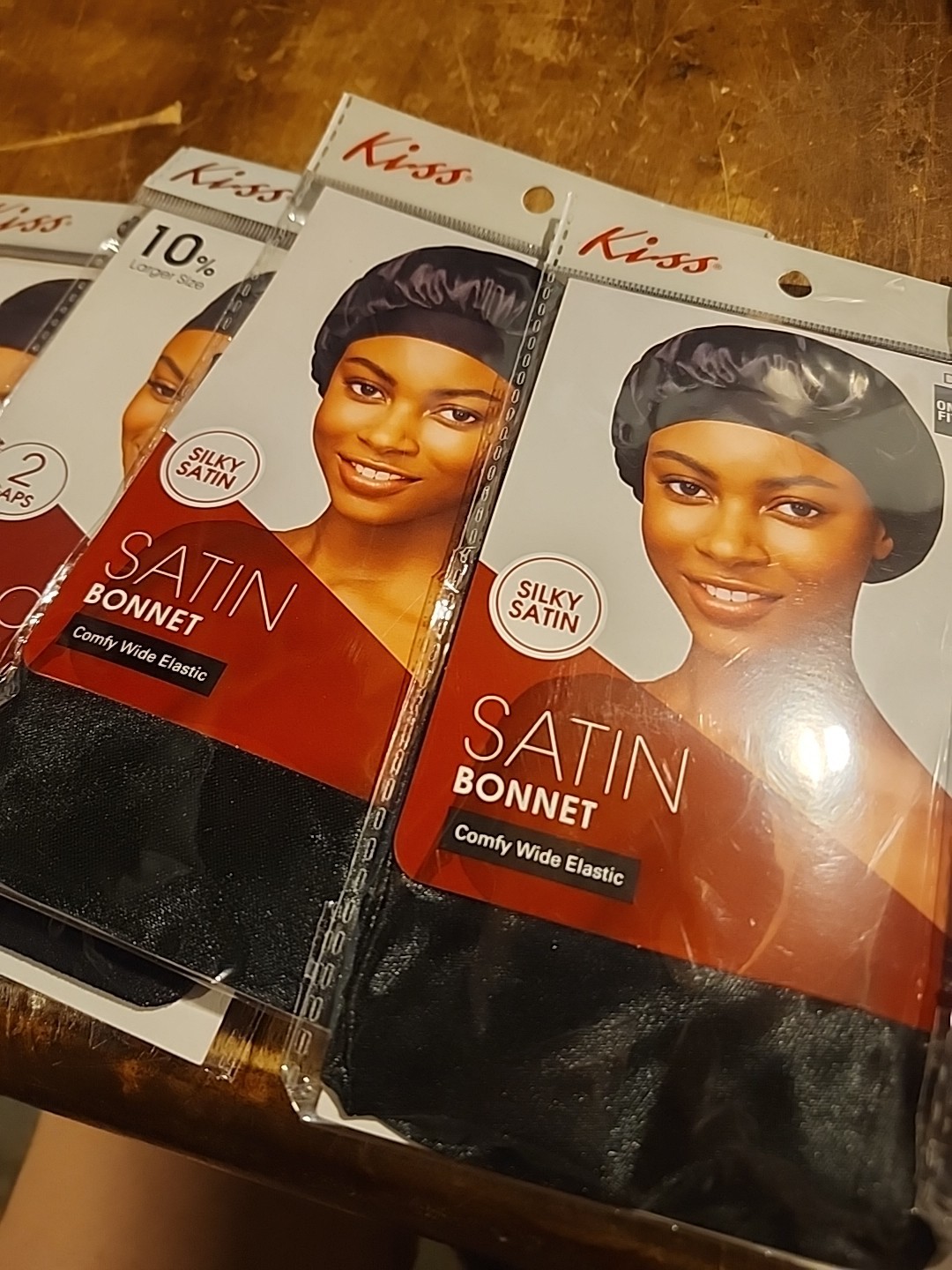 Kiss Wig Caps,satin bonnet and satin scarf lot