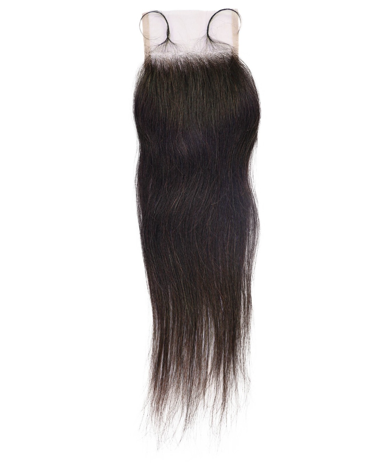 Amahle 4×4 Lace Closure Straight 12″ Natural Color 100% Human Hair Extensions