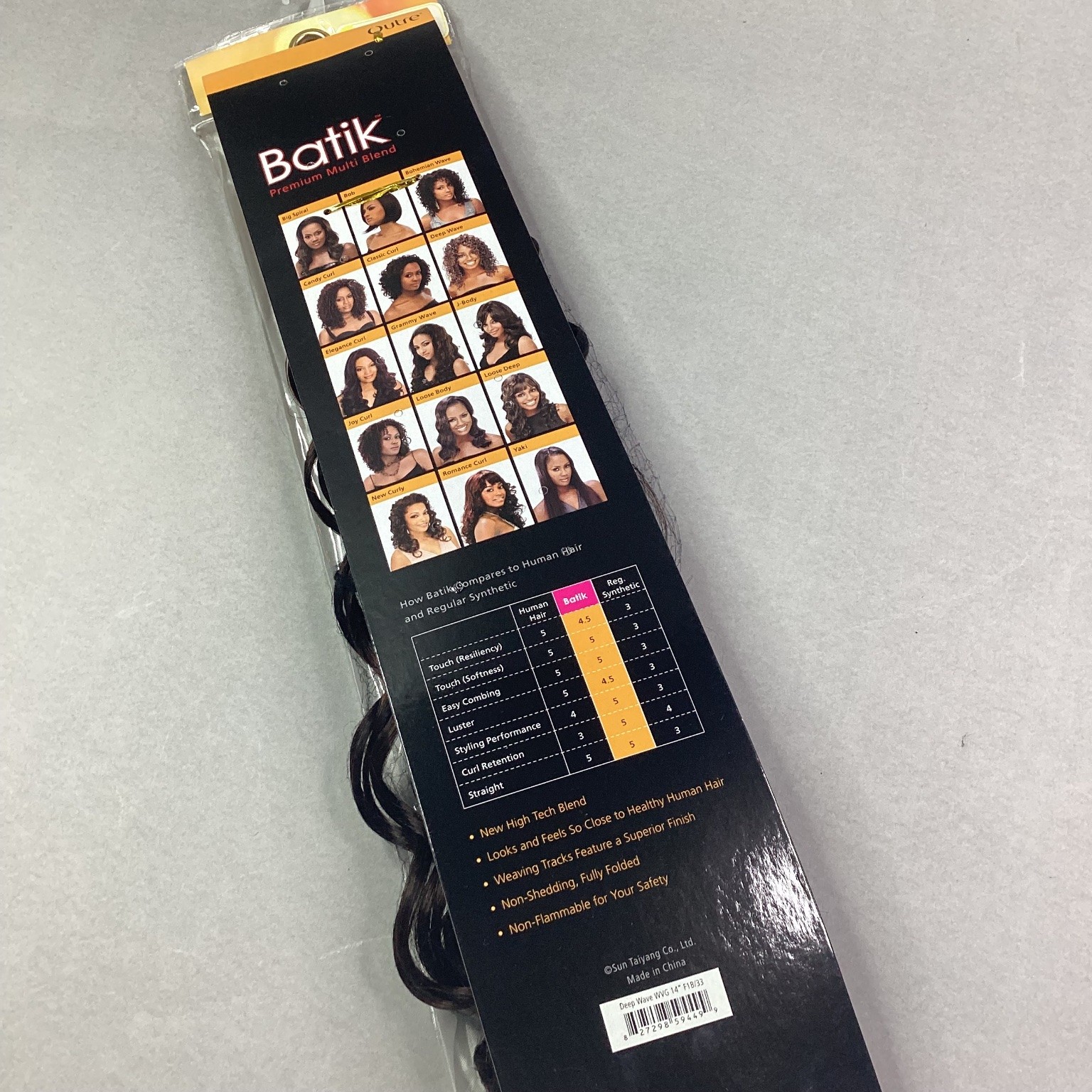 Outre Batik Deep Wave Hair Extensions 14″ F1B/33 Kanekalon Weaving