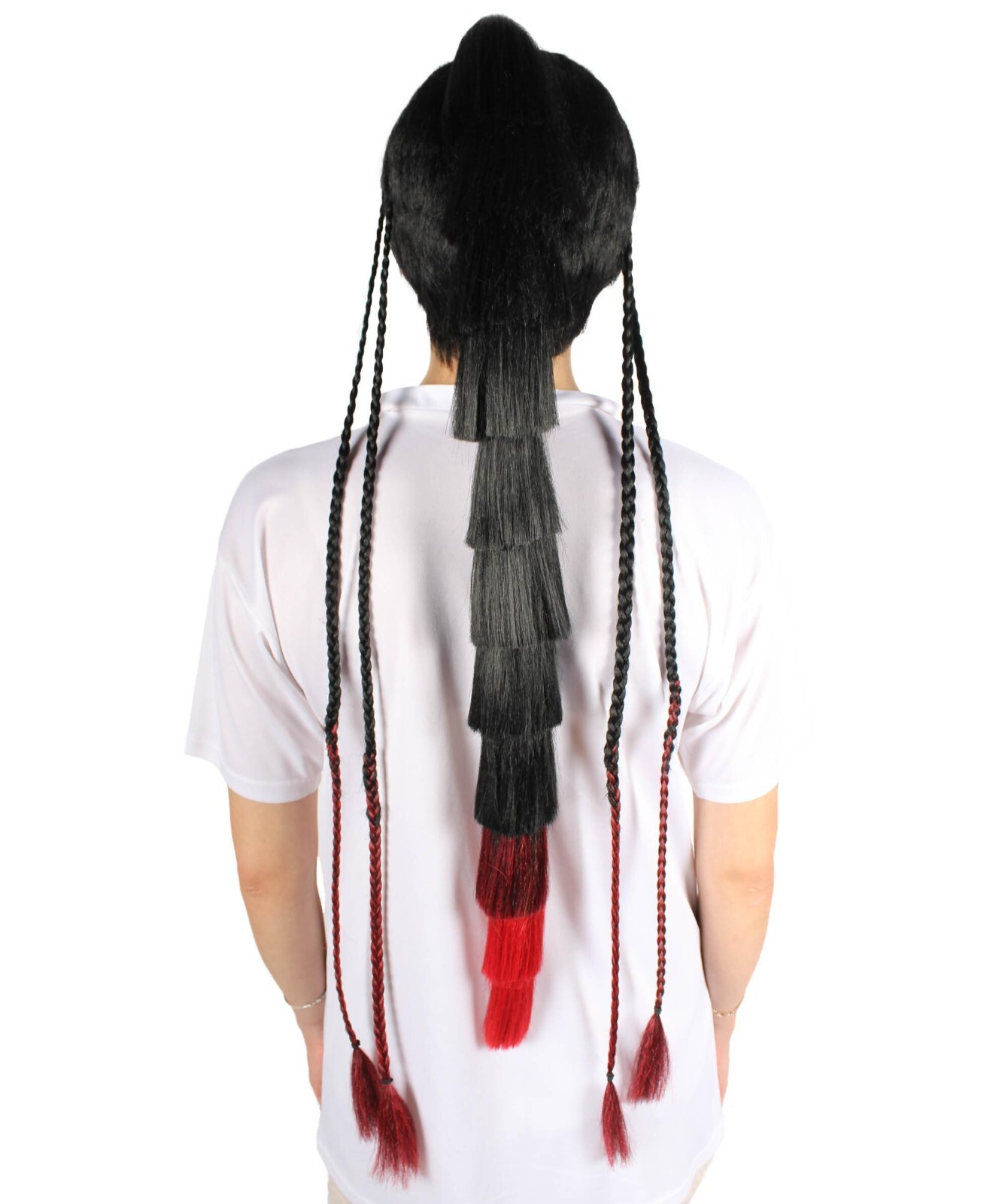 HPO Adult Women’s Long Ponytail Doll Wig, Perfect for Halloween, Flame-retardant