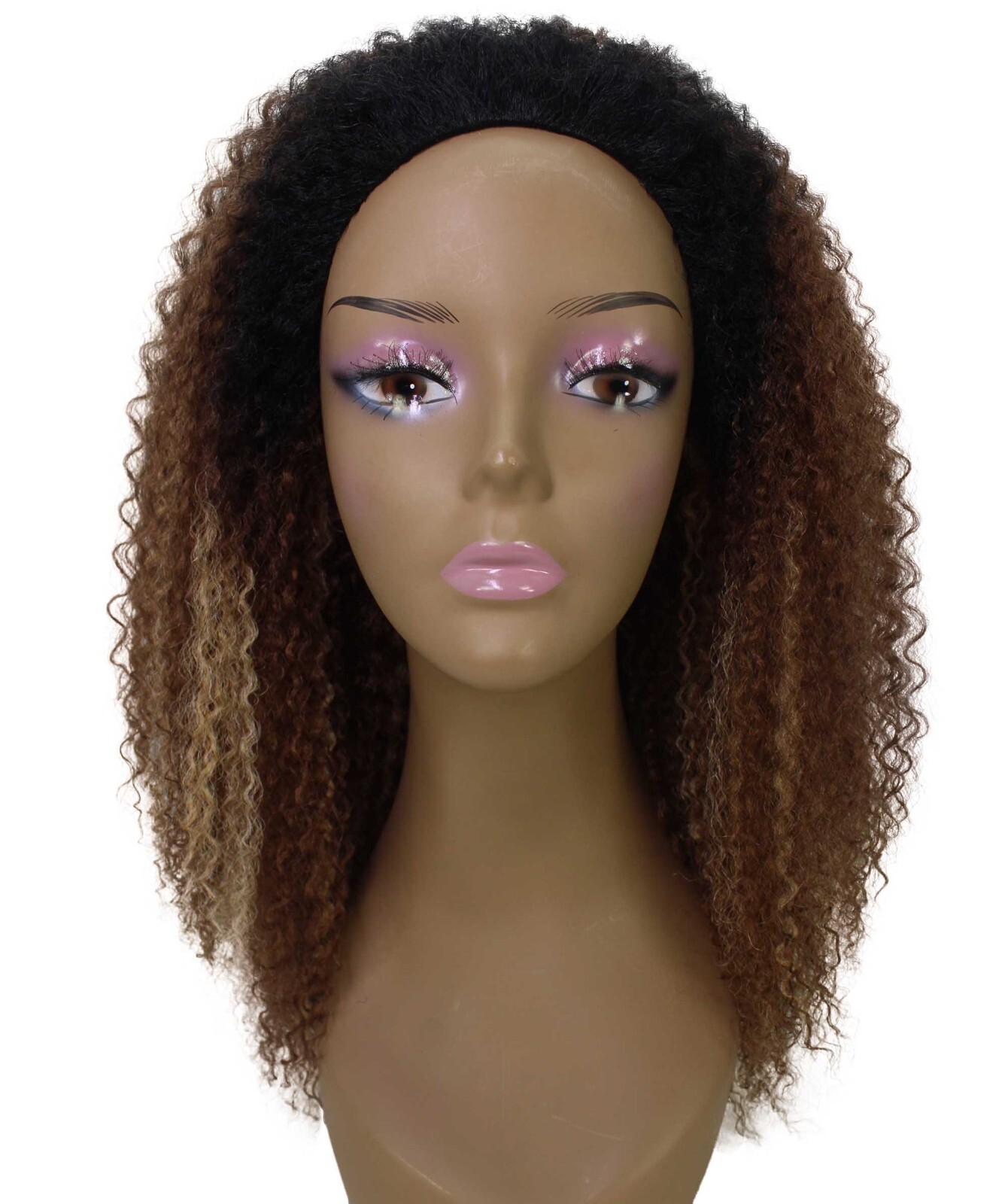 LUXLUXE Rosario Curly Body Waves 20 in Long Half Wig, BH-0005