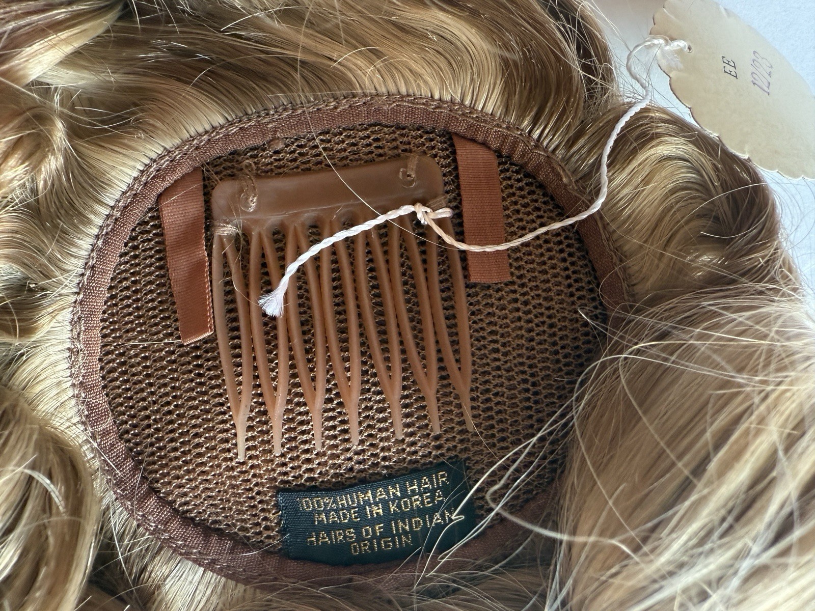 100% Human Hair Wiglet Hazelnut Brown Curly Womens Claw Clip Indian Extension