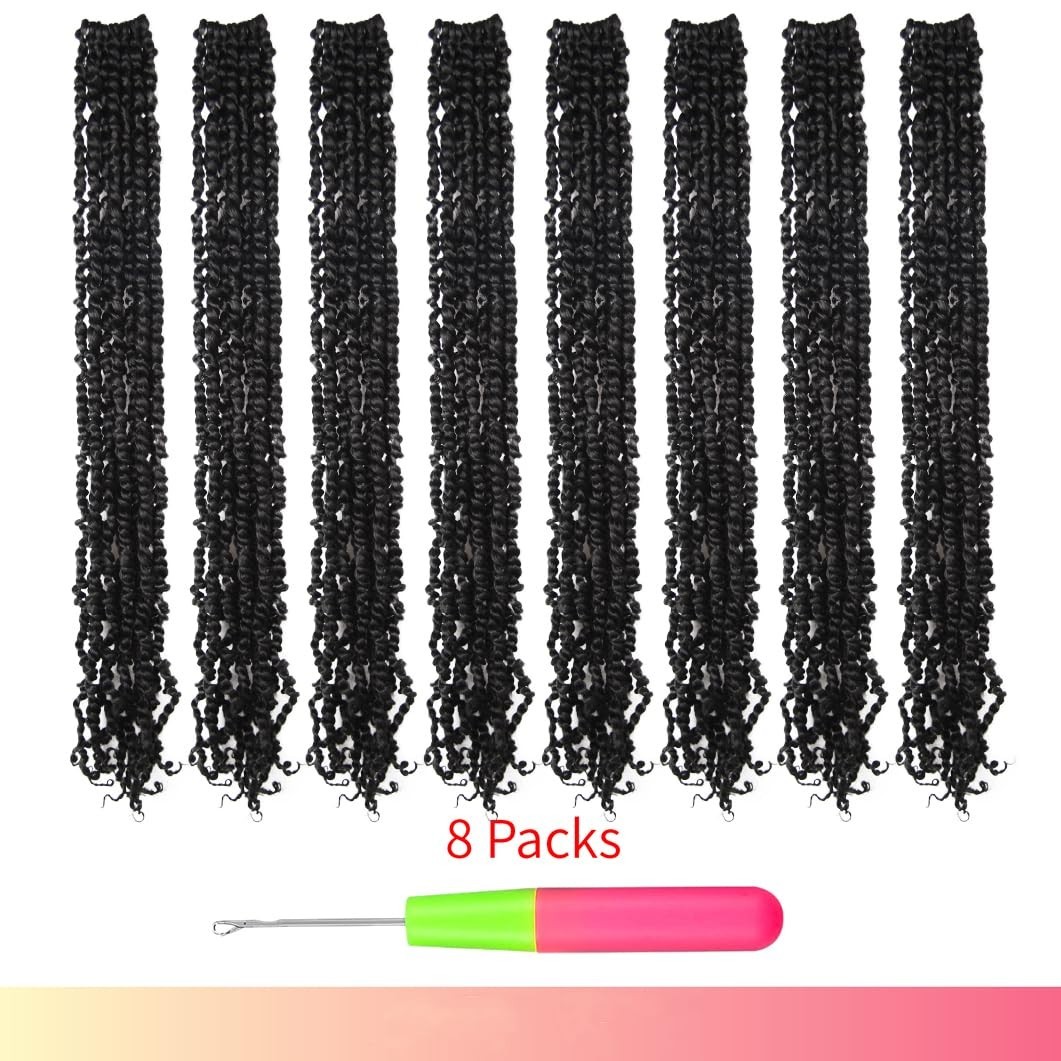 Professional Quality Pre-Looped Passion Twist Hair | 8 Packs