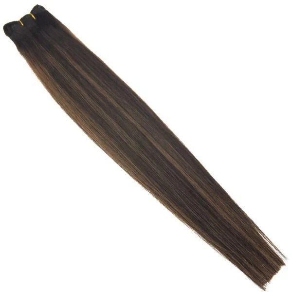 Sunny Hair WEFT 12in Balayage Brown Highlights Hair Extensions HW_2-2-6_12_70G4