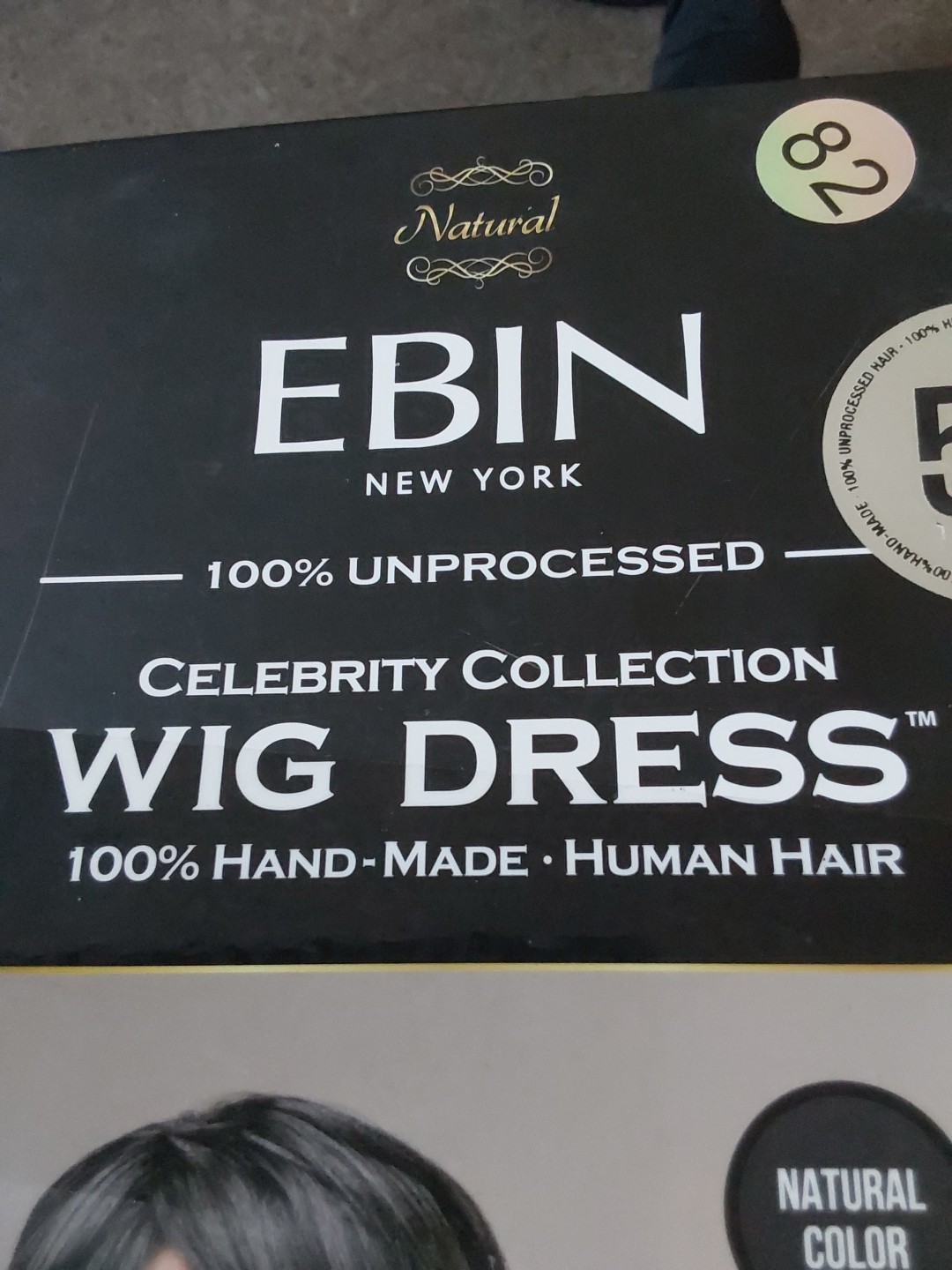 EBin New York 100% Natural Human hair Wig Short Olivia