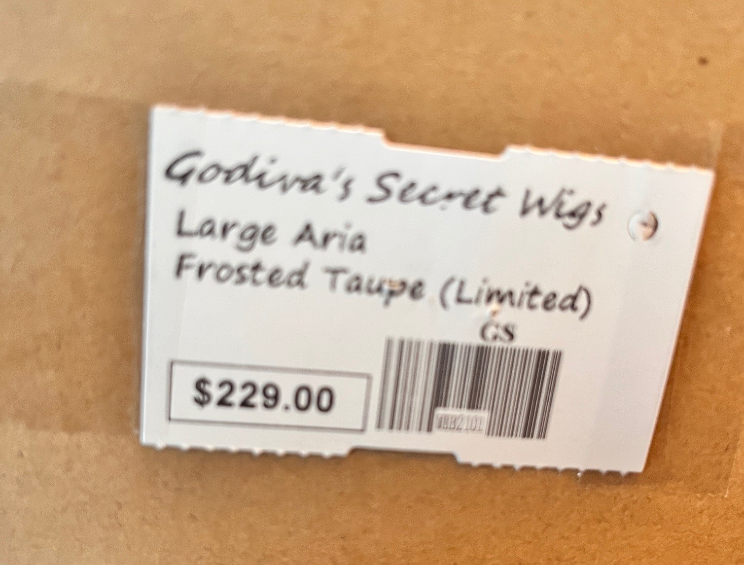 Godiva’s Secret Wigs ARIA Large in Frosted Taupe / EUC / Special order Large Cap