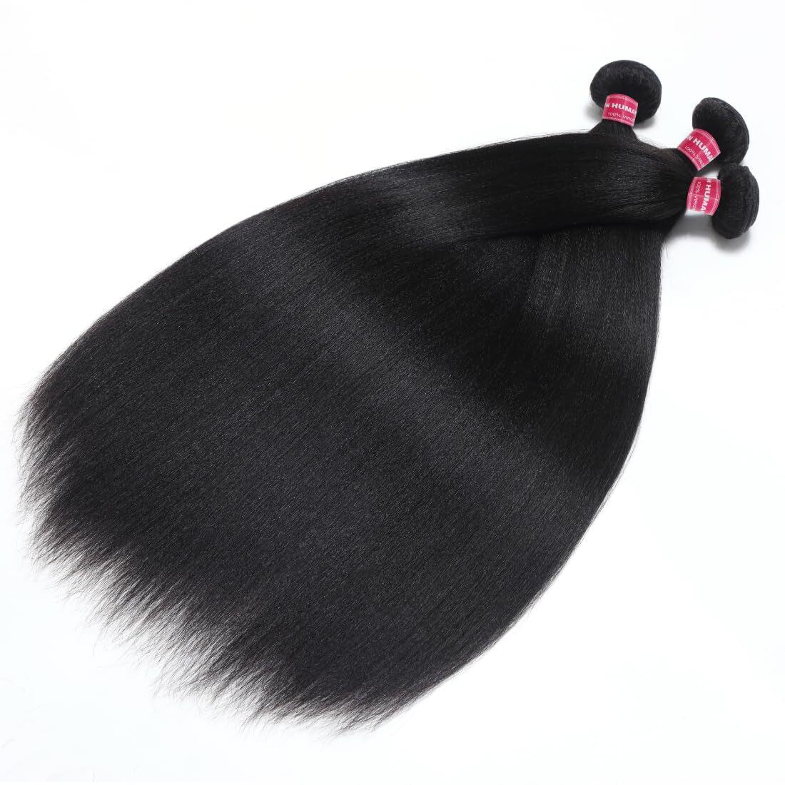 UNice Cambodian Yaki Straight 3 Bundles Human Hair Extensions Virgin Hair Weaves