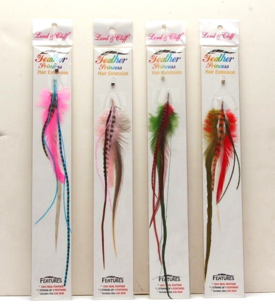 Feather Princess by Lord & Cliff hair extension 1 strand 4 feathers R39